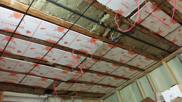 chauffage radiant électrique au plafond